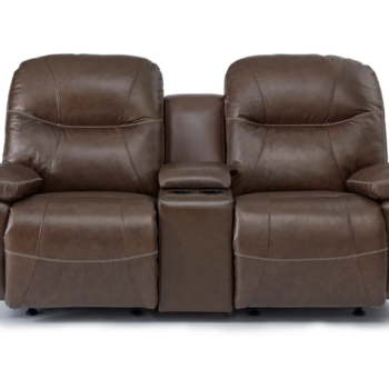 Leya Leather Reclining Loveseat